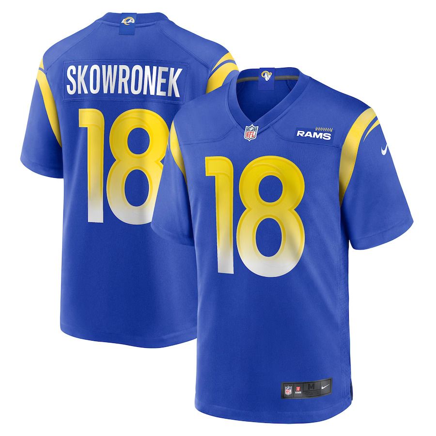 Men Los Angeles Rams #18 Ben Skowronek Nike Royal Game NFL Jersey
